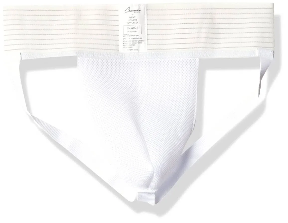 Champion Sports Men's Athletic Supporter (White, Medium)