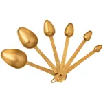 Measuring Spoons with Gold Finish