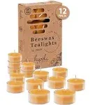 Hyoola Pure Beeswax Tea Lights 12 Pack