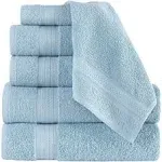 REGAL RUBY, 6 Piece Towel Set, 2 Bath Towels 2 Hand Towels 2 Washcloths