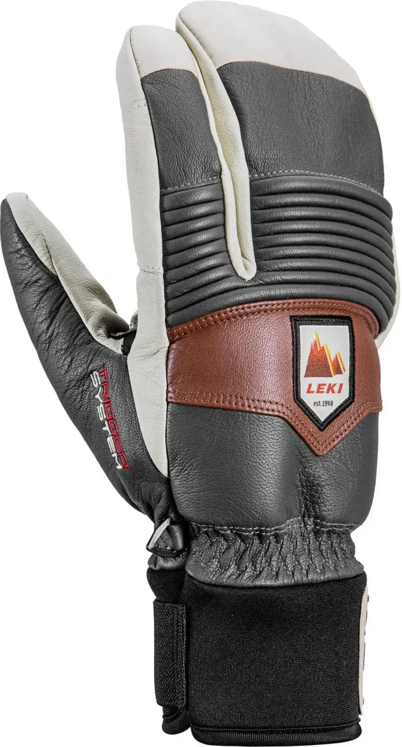 LEKI Patrol 3D Lobster Primaloft Gold Insulated Water-Resistant 3-Finger Gloves for Skiing, Snowboarding, & Cold Weather