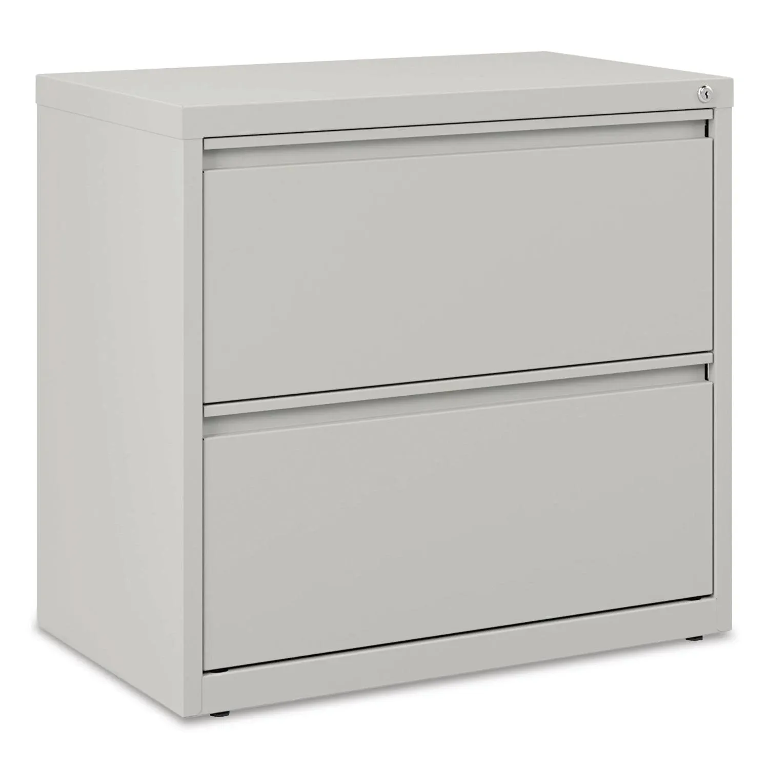 Two-Drawer Lateral File Cabinet, 30w x 19-1/4d x 28-3/8h, Light Gray