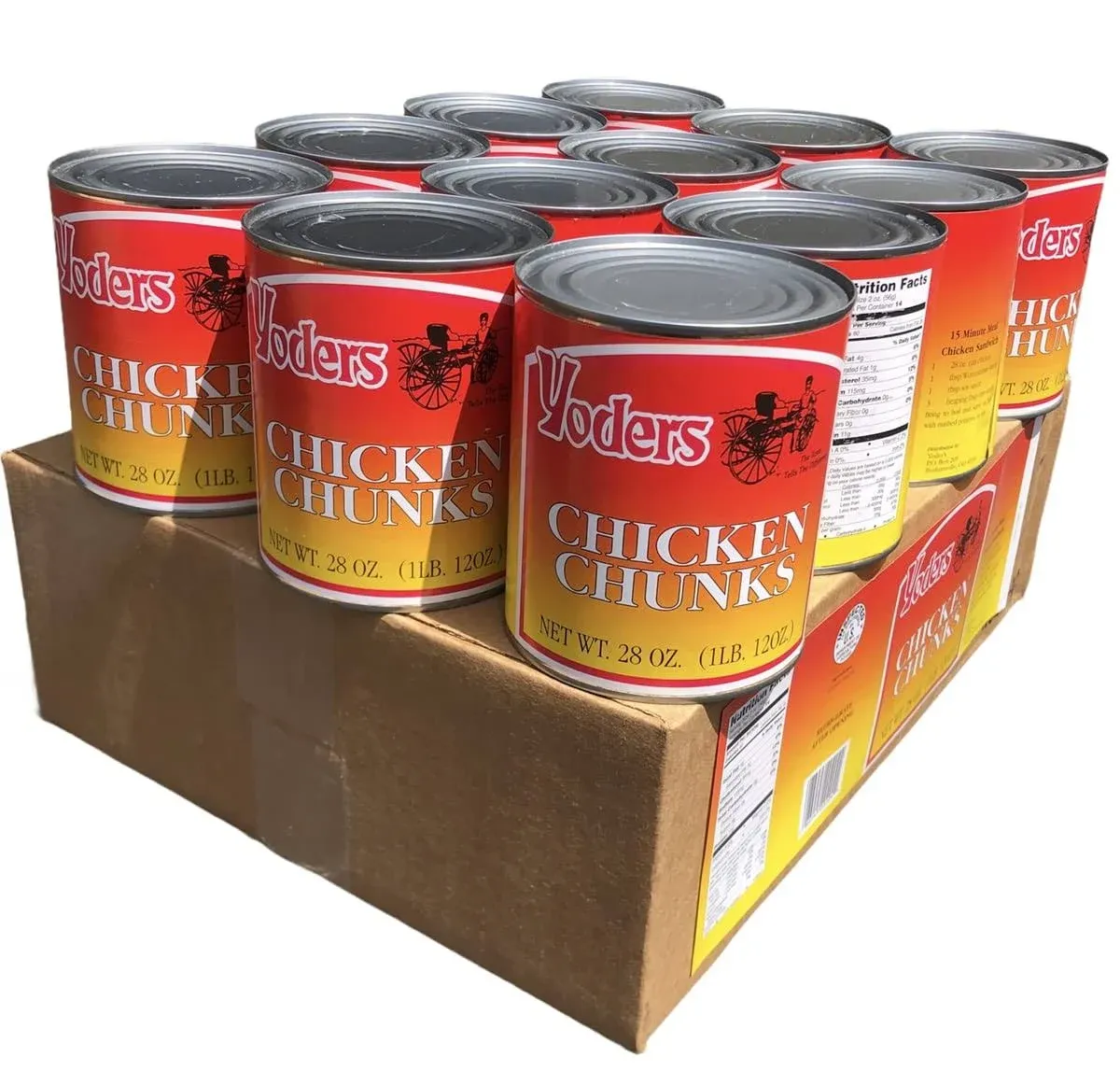 Yoders Canned Beef Chunks- Full Case