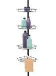 Zenna Home Tension Pole Shower Caddy, Bronze