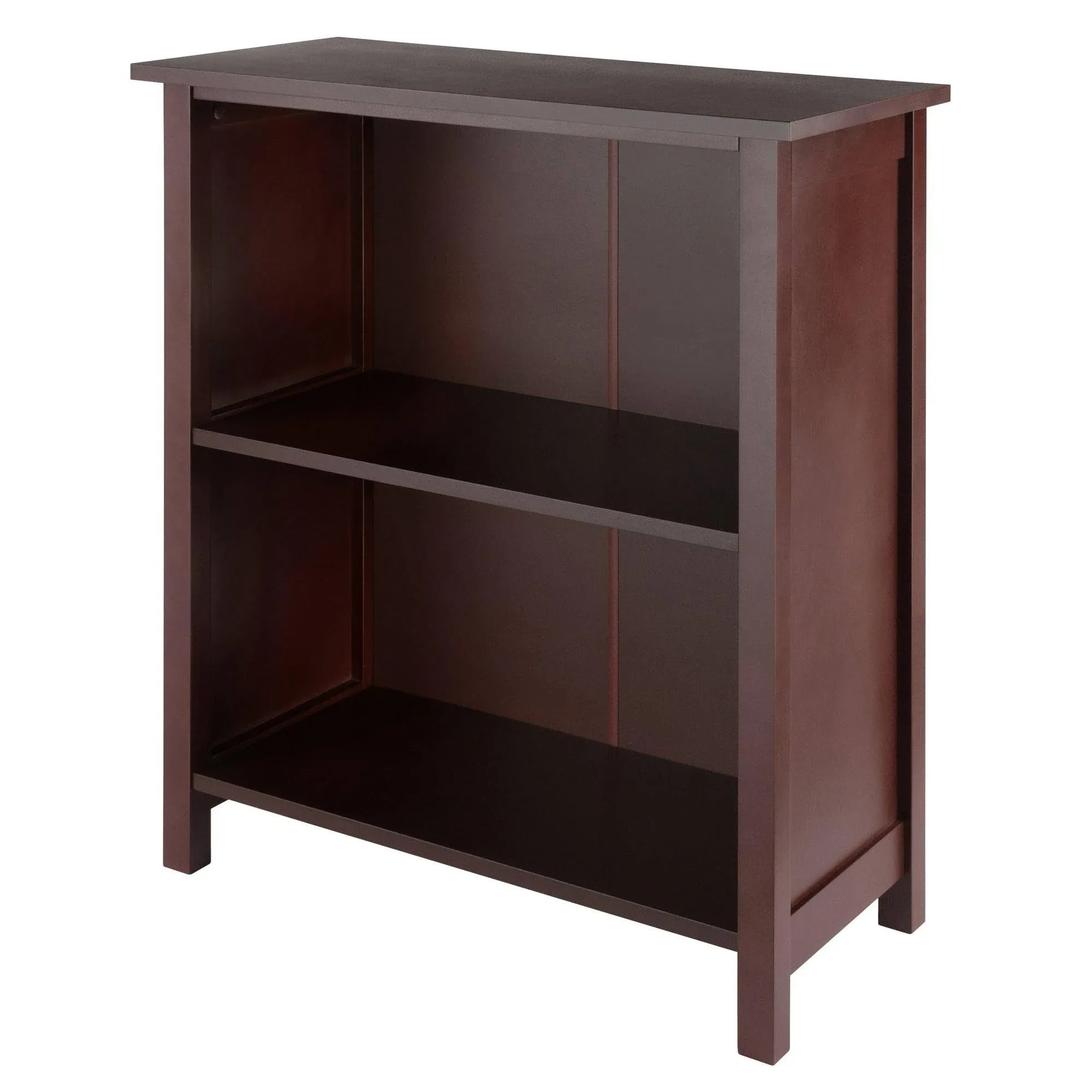 Milan Storage Shelf or Bookcase, 3-Tier, Medium - Winsome Wood