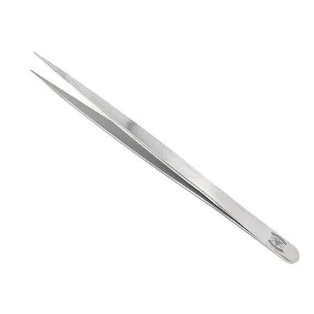 High Precision Stainless Steel Lab Tweezers/Forceps with Straight Slender Fine Point