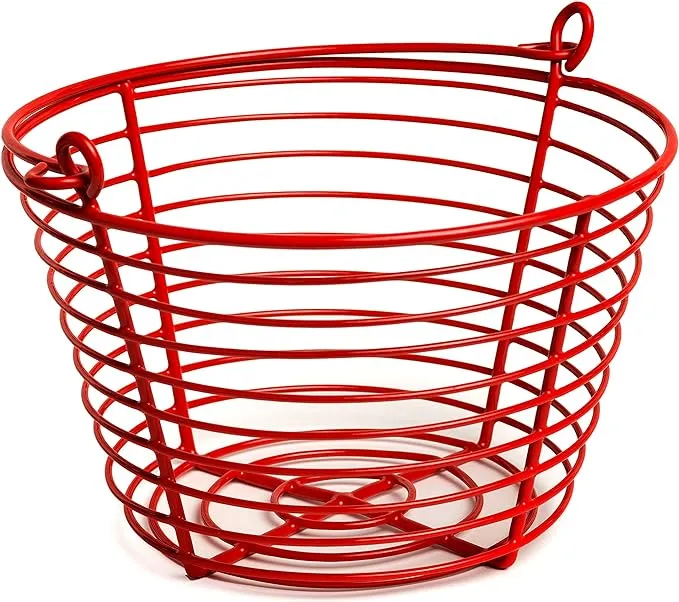 Prevue Pet Products 8 Inch Red Vinyl Coated Metal Egg Basket SP468