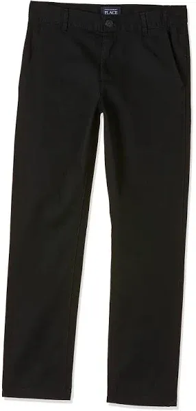 Boys Uniform Stretch Skinny Chino Pants - Redwood