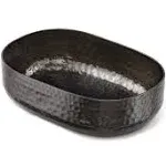 American Metalcraft ABHB69 48 Oz. Aluminum Black Oval Entree Basket