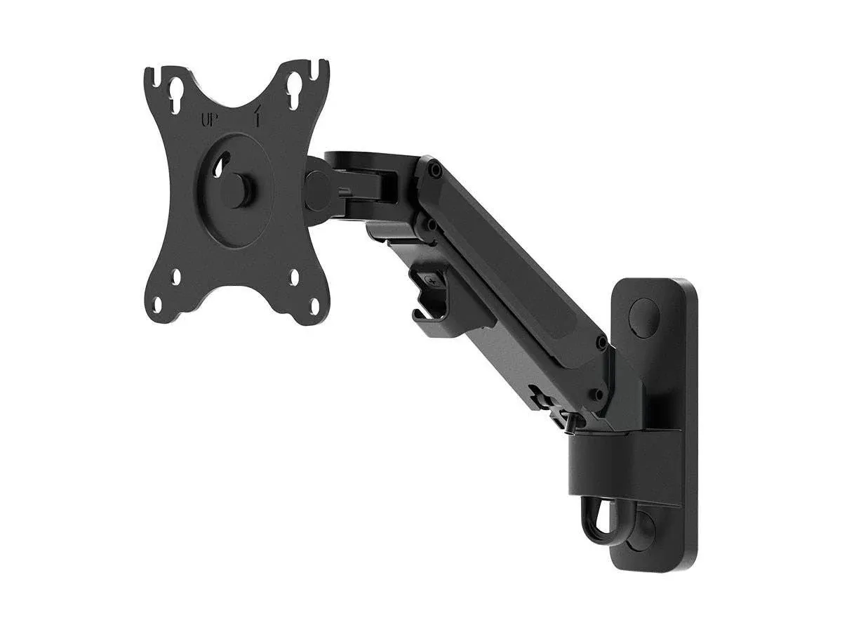 Monoprice 1-Segment Wall Mount For Monitors Up To 27in | Adjustable Gas Spring