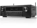 Denon AVR-S760H 7.2 Ch AVR - 75 W/Ch (2021 Model), Advanced 8K Upscaling, Dolby Atmos Height Virtualization, DTS Virtual:X & More, Wireless Streaming, Built-in HEOS, Amazon Alexa Voice Control