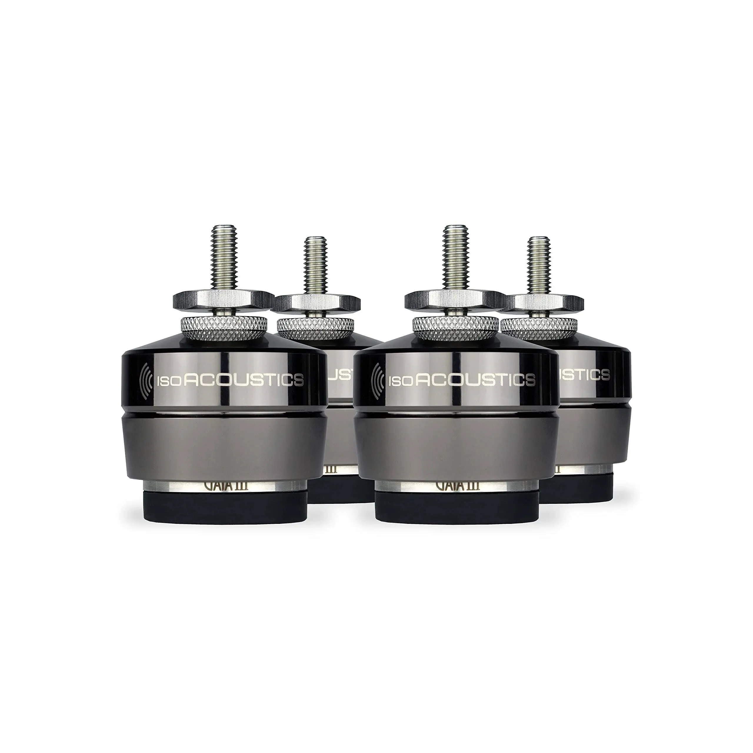 IsoAcoustics Gaia Series Isolation Feet for Speakers & Subwoofers (Gaia III, 70 lb Max) – Set of 4