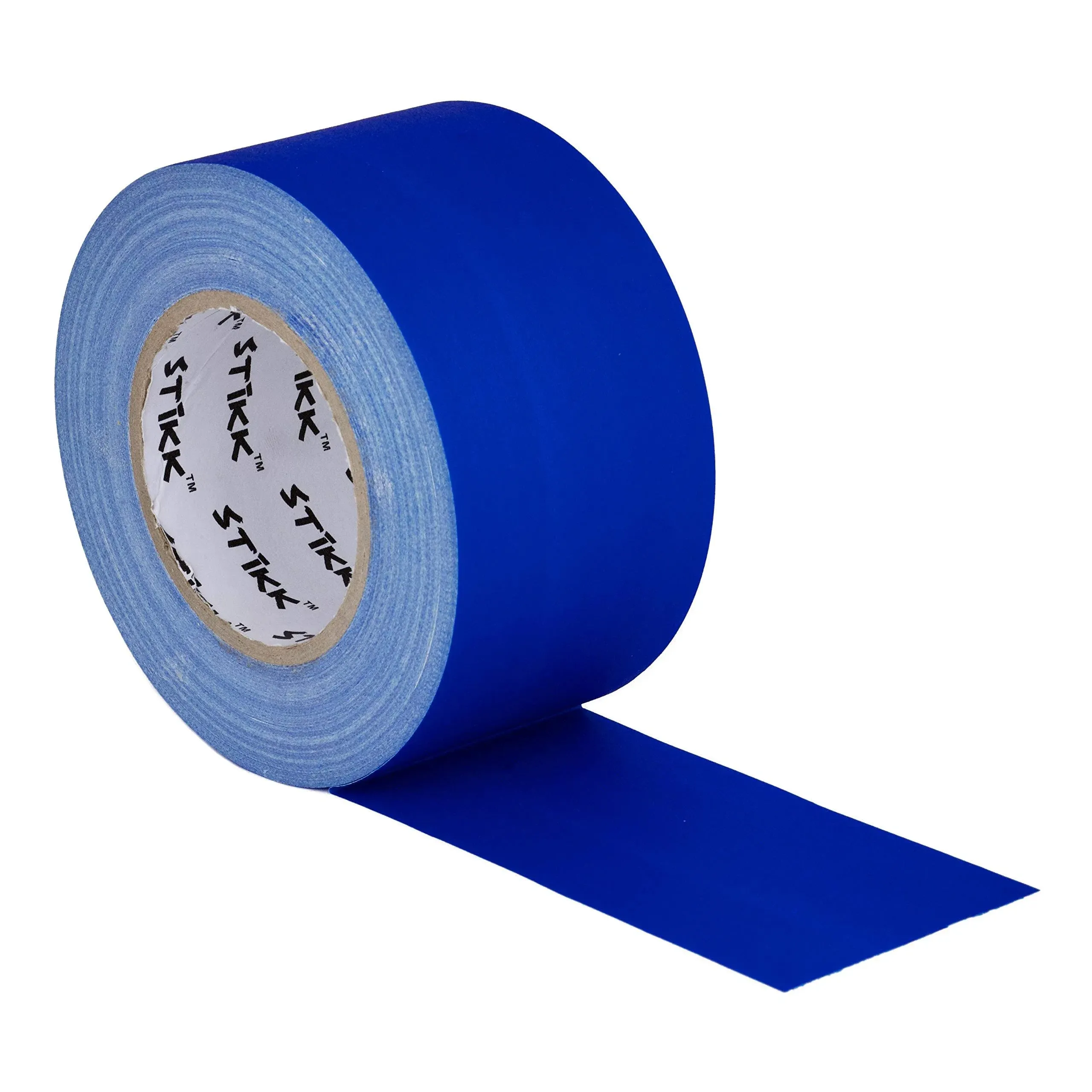 3 inch x 60 Yard 72mm x 55m 11 Mil Stikk Blue Gaffers Tape No Residue Cloth Matte