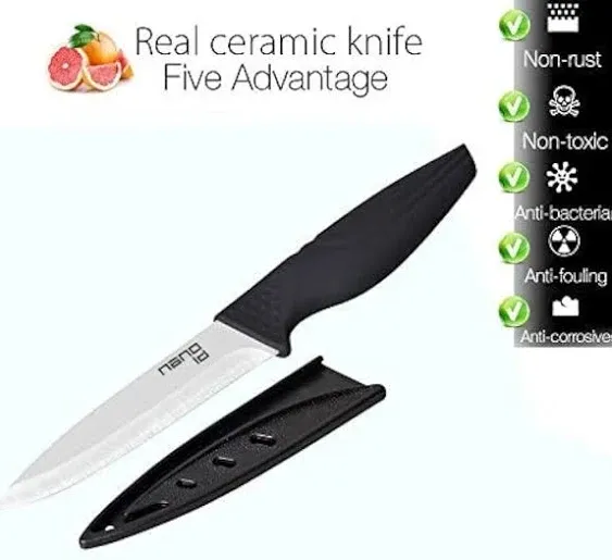 Steak Knives Set of 6 Muti-color Kitchen Ceramic Knife Set Sharp Outdoor BBQ Knife