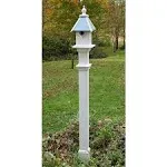 New England Decorative Mounting Post, White, 5'