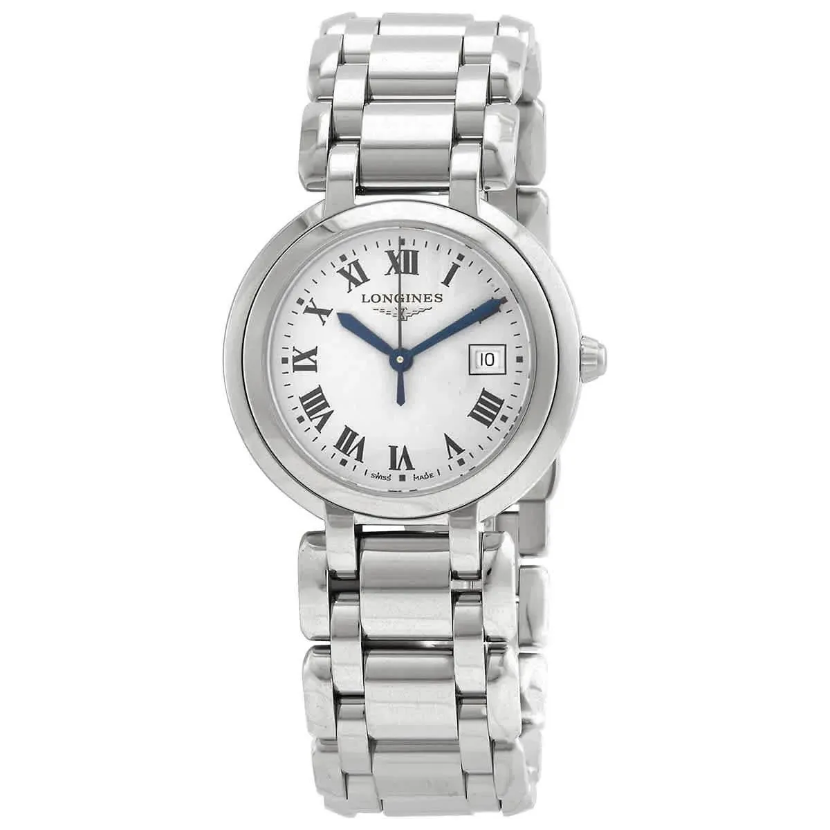 Longines PrimaLuna Quartz Silver Dial Ladies Watch L8.122.4.71.6