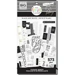 Black, White & Gold Happy Planner Stickers