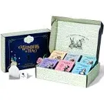 Alices Adventures in Wonderland, Wonder of Tea Gift Set, Tea Sampler Includes 6 Flavors of Tea with Book Quotes and Illustrations, Set of 90