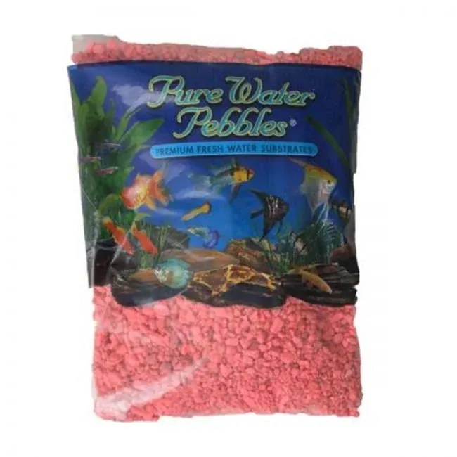 Pure Water Pebbles Aquarium Gravel - Neon Pink 2 lb