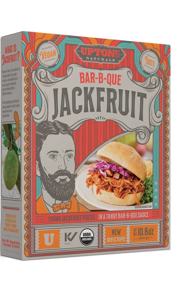 Upton’s Naturals Jackfruit - 10.6 oz boxes (Pack of 10) (Bar-B-Que)