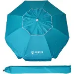 AMMSUN 6.5 ft Outdoor Patio Beach Umbrella Sun Shelter w/Tilt Air Vent