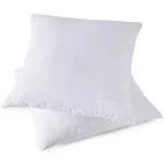 Throw Pillow Inserts, Set of 2 Down Feather Pillows Inserts Bed and Couch Pil...