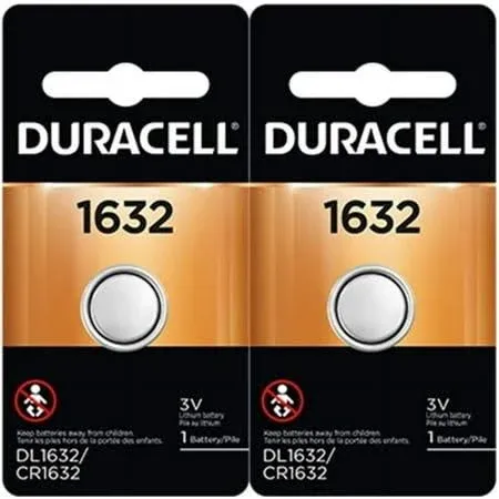 4X 2 Pcs Duracell CR1632 1632 Car Remote Batteries