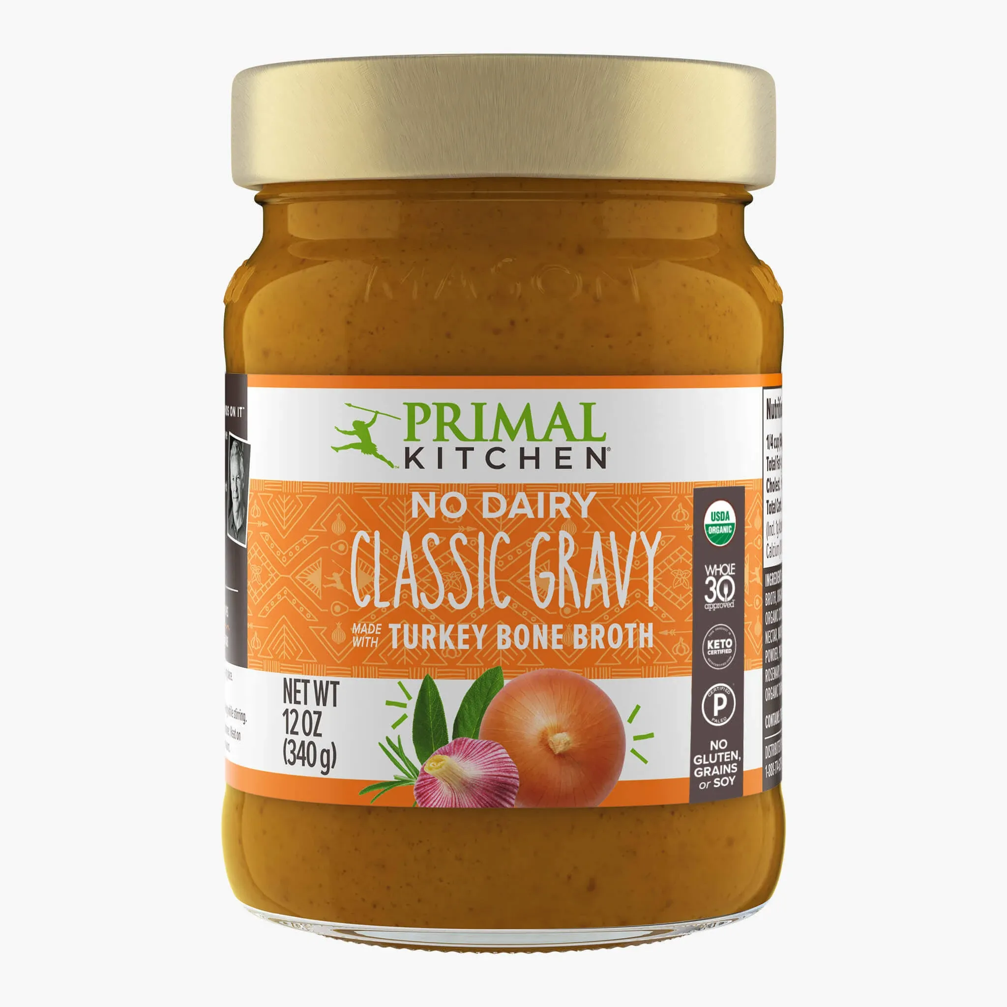 Primal Kitchen Gravy, No Dairy, Classic - 12 oz