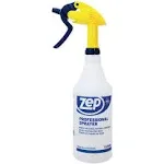 Zep Commercial Professional Spray Bottle, 32 oz, Blue, Gold Clear, 36-carton