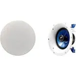 Yamaha NS-IC600 110 Watt 6.5-Inch 2-Way In-Ceiling Speakers - Pair (White) New