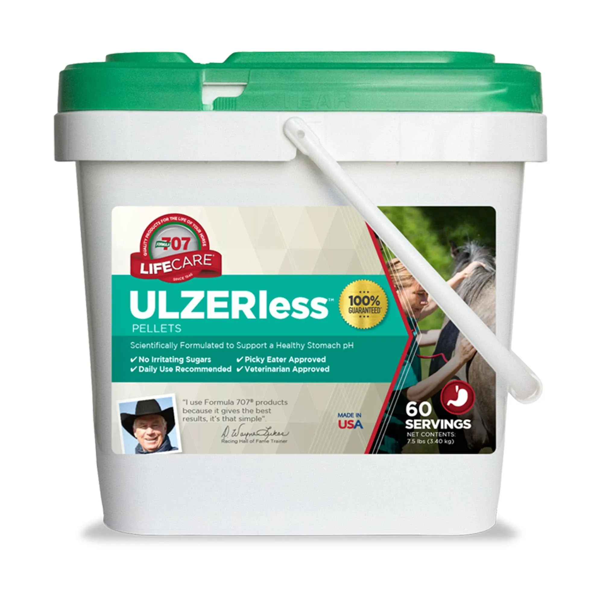 Formula 707 ULZERless Pellets Horse Supplement (7.5 lb, 60 Servings)