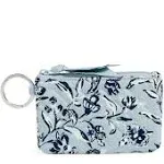 Vera Bradley Women's Cotton Zip ID Case Perennials Gray