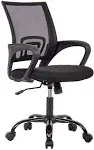 BestOffice Ergonomic Mesh Midback Office Chair w/ Metal Base - Black