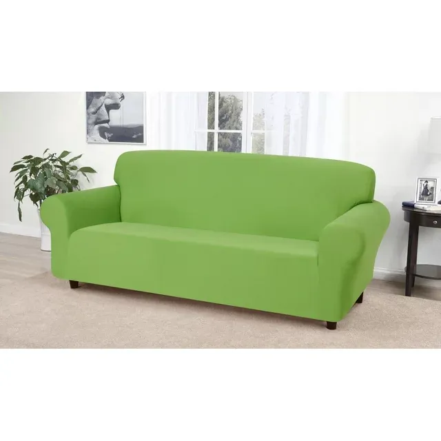 Madison Stretch Jersey Sofa Slipcover, Solid, Lime