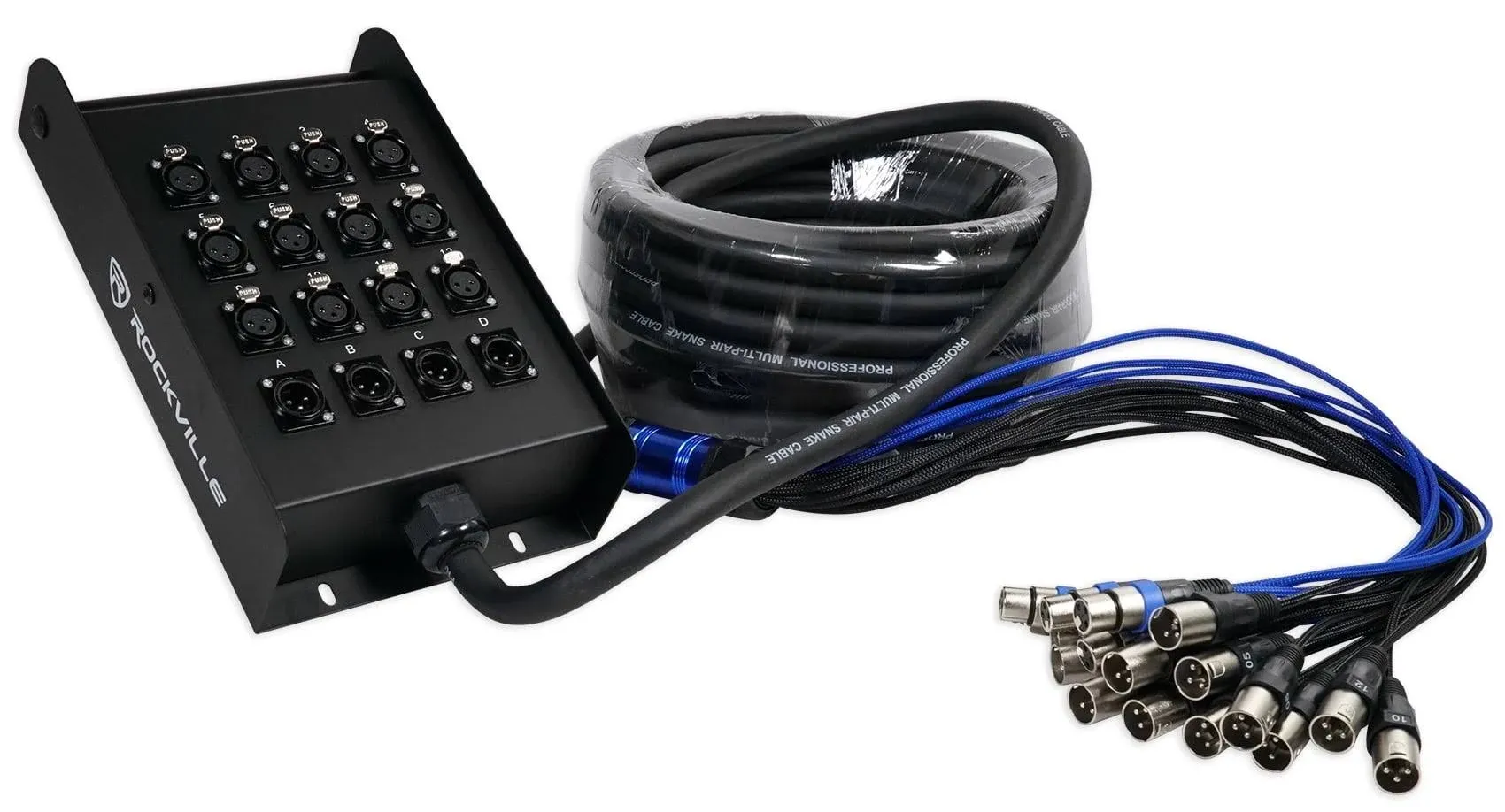 Rockville SX1650 16 Channel 50' XLR Snake Cable