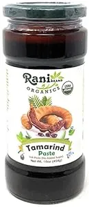 Rani Organic Tamarind Paste (Imli Paste) 16oz (1lb) 454g Glass Jar, No Sugar Added ~ All Natural | Vegan | Gluten Free | No Colors | NON-GMO | Indian Origin | USDA Certified Organic