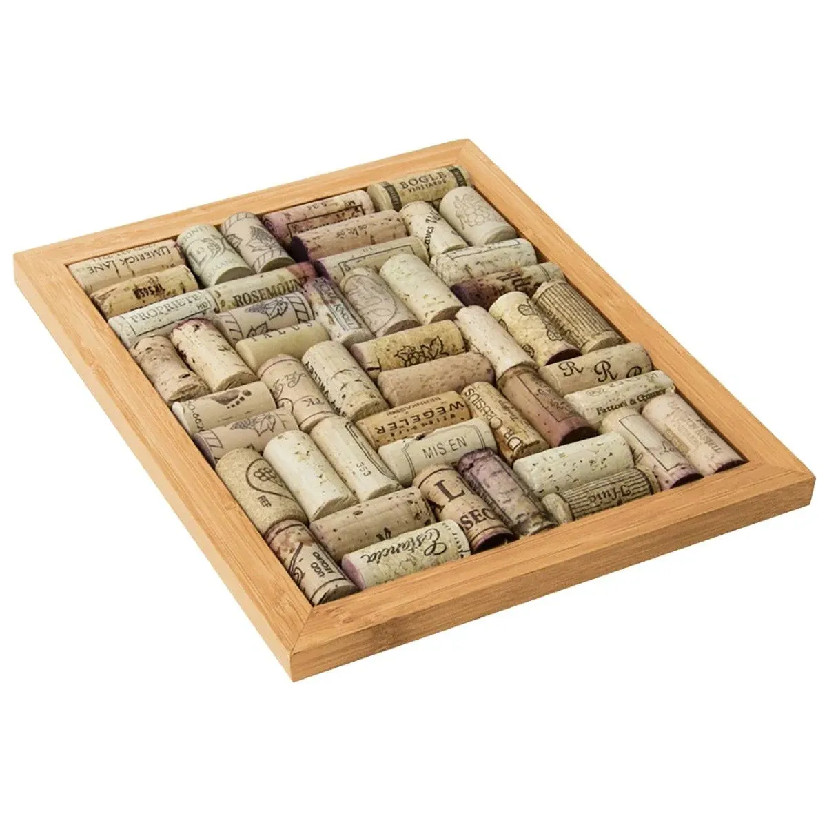 Oenophilia Bamboo Corkboard Trivet Kit