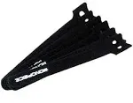 Monoprice 6476 Hook & Loop Fastening Cable Ties - Black 6 in.