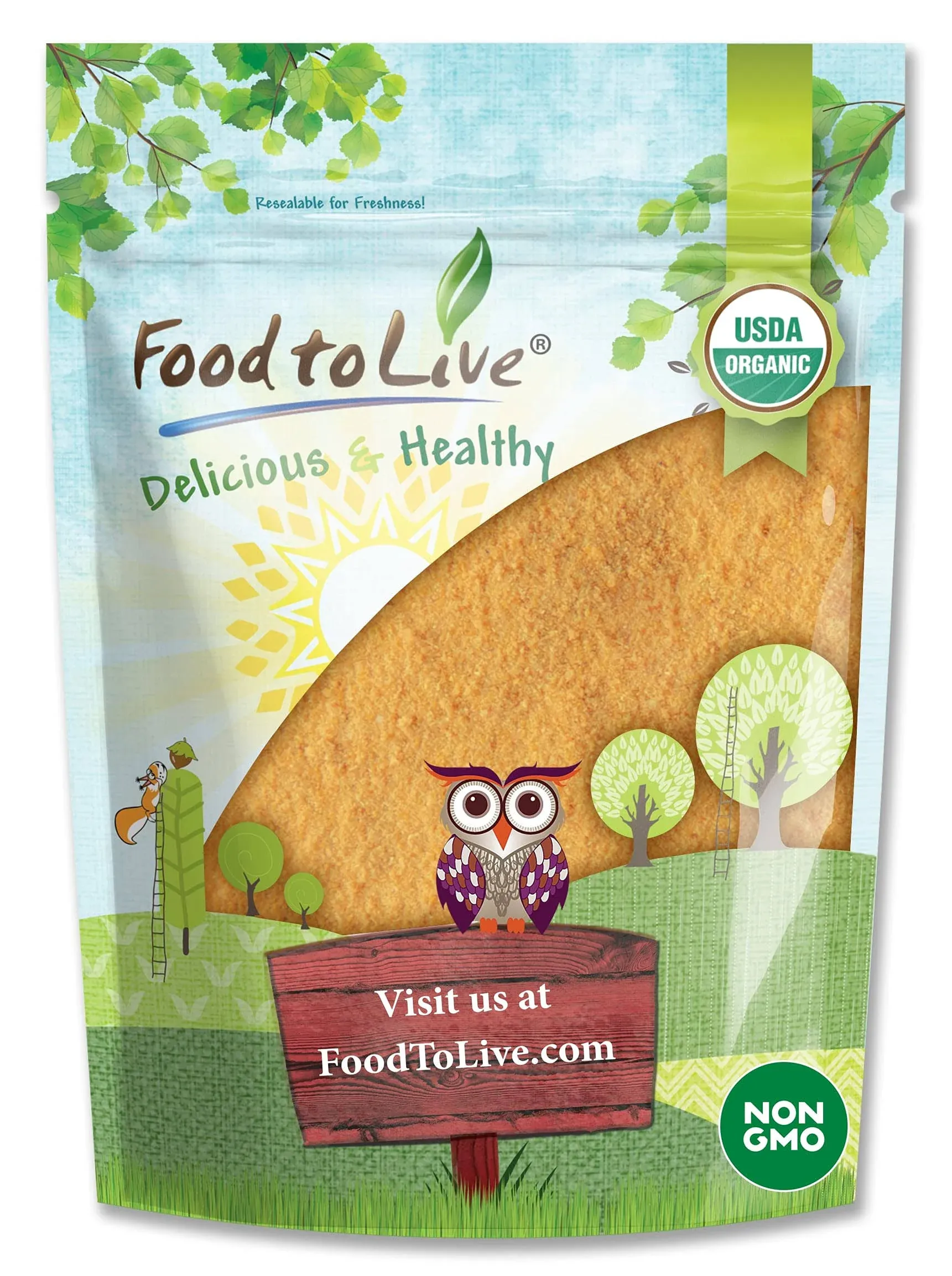 Food to Live Organic Papaya Powder, 12 Ounces - Non-GMO, Made from Raw Dried Fruit, Unsulfured, Vegan, Bulk, Great for Baking, Juices, Smoothies, Yogurts, Contains Maltodextrin, No Sulphites