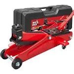 BIG RED TAM825013S Torin Hydraulic Trolley Floor Service/Floor Jack with Blow Mold Carrying Storage Case, 2.5 Ton (5,000 lb) Capacity, Red