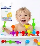 BUNMO Bath Toys with Suction Bathtub Toy Organizer