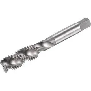 Uxcell Spiral Flute Threading Tap 1/2-13 UNC, HSS (High Speed Steel) Uncoated Machine Thread Screw Tap 3 Flutes Tapping Tool H2 Tolera