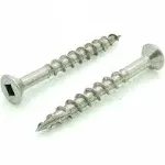 BCP Fasteners 100 Qty #8 x 1-5/8" Stainless Steel Fence & Deck Screws - Square Drive Type 17 (BCP210)