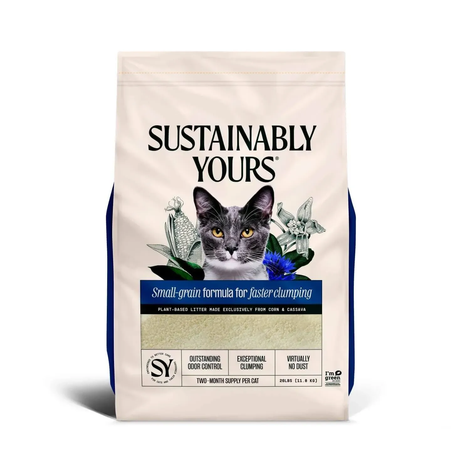 Sustainably Yours Natural Multi-Cat Plus Litter 13-lb