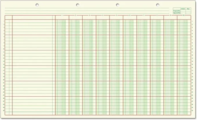 Columnar Analysis Pad, 10 Column, 8 1/2 X 11, Single Page Format, 50 Sheets/pad ( ABFACP148510 ) ( ACP148510 )