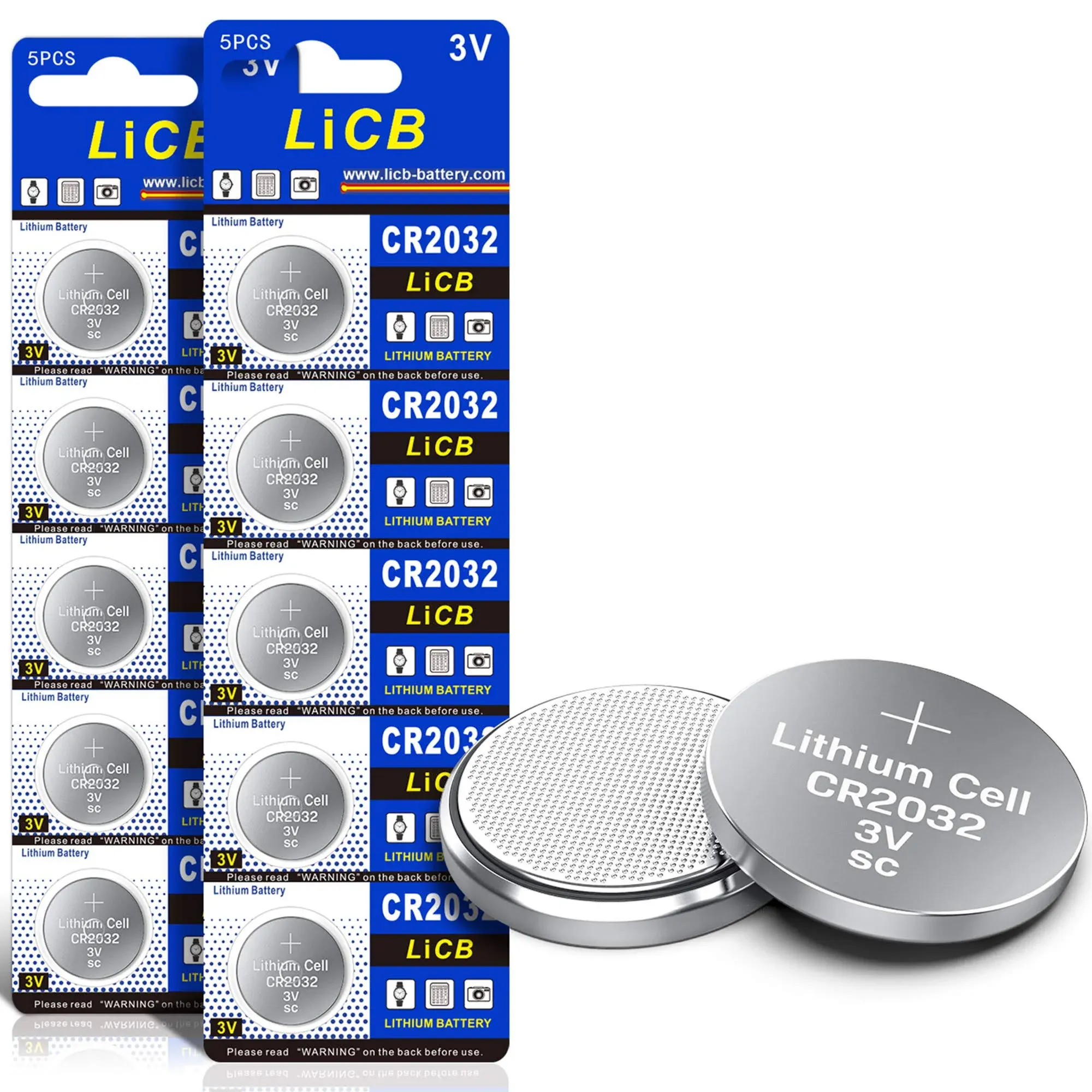 LiCB CR2032 3V Lithium Battery CR 2032 10PCS