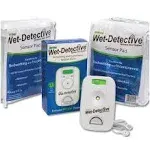 Wet Detective Bedwetting Kit, Incontinence &amp; Bedwetting Alarm System, Includes 2