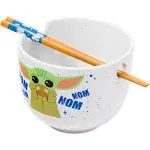 Star Wars Baby Yoda Mandalorian Ramen Noodle Bowl With Chopsticks Boxed NEW