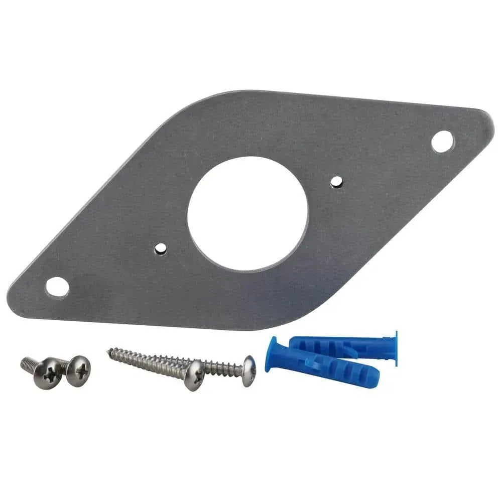 Universal 1-3/8 in. Hose Bibb Steel Mounting Plate