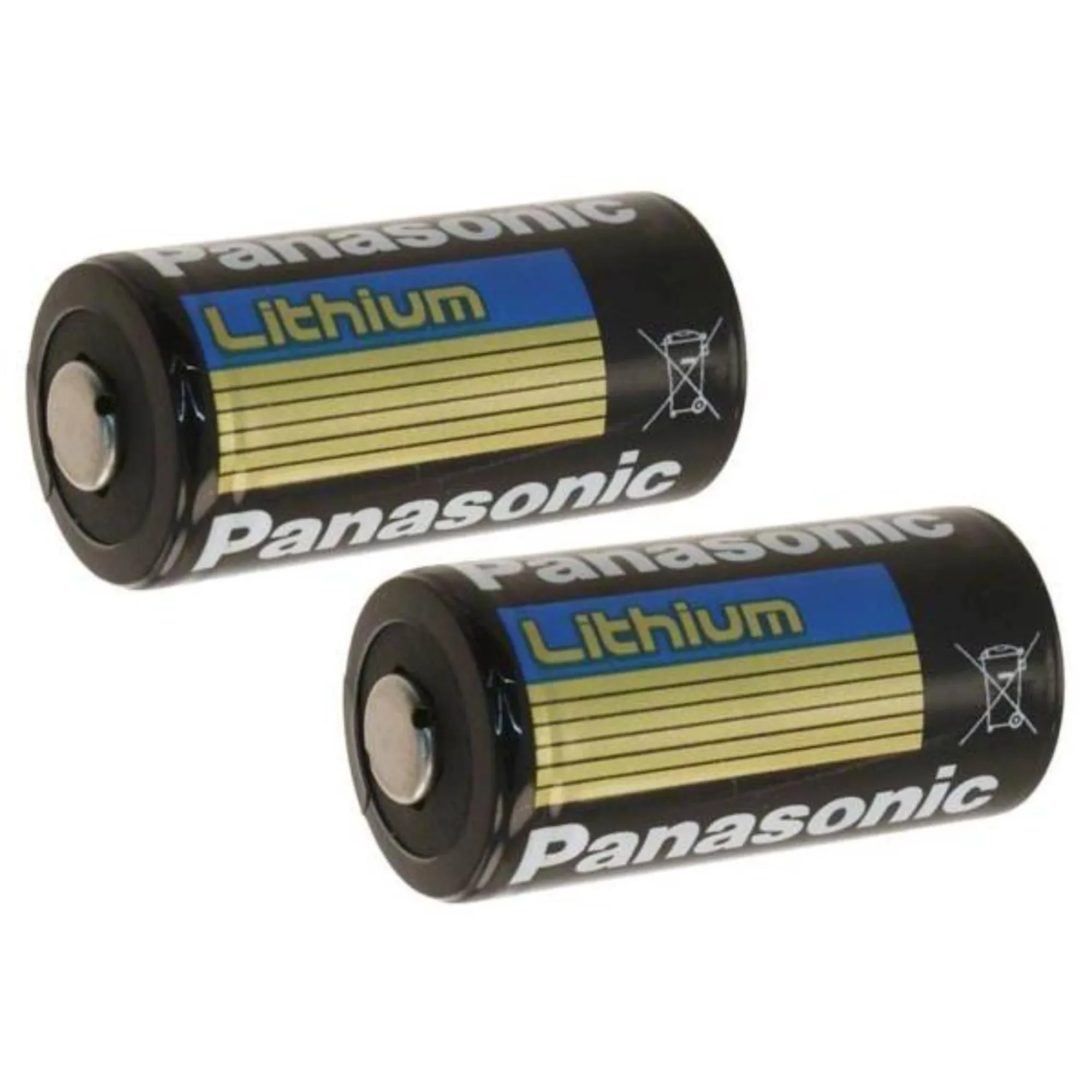 Panasonic Lot de 6 piles au lithium CR123A industrielles 3 V